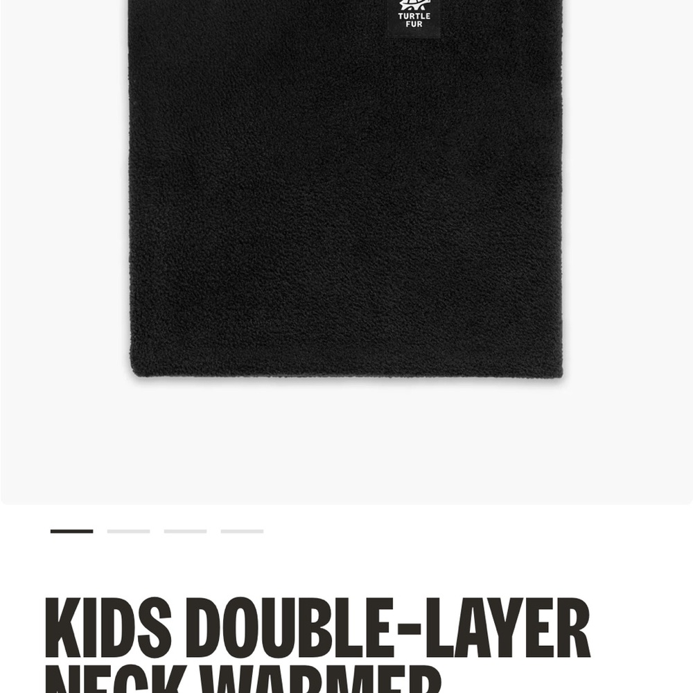 Turtle Fur Kids Black Neck Warmer